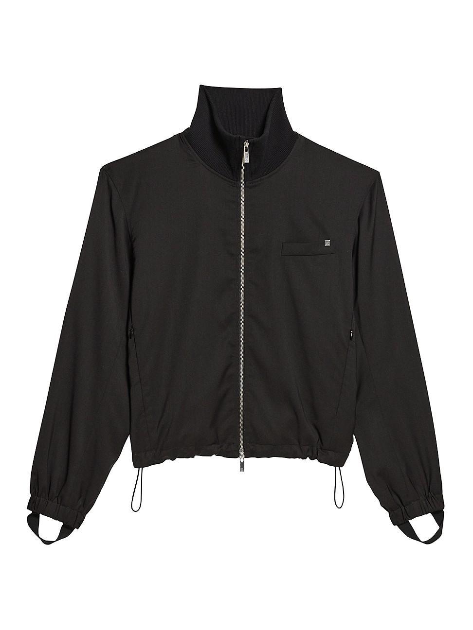 Mens Wool Full-Zip Bomber Jacket Product Image