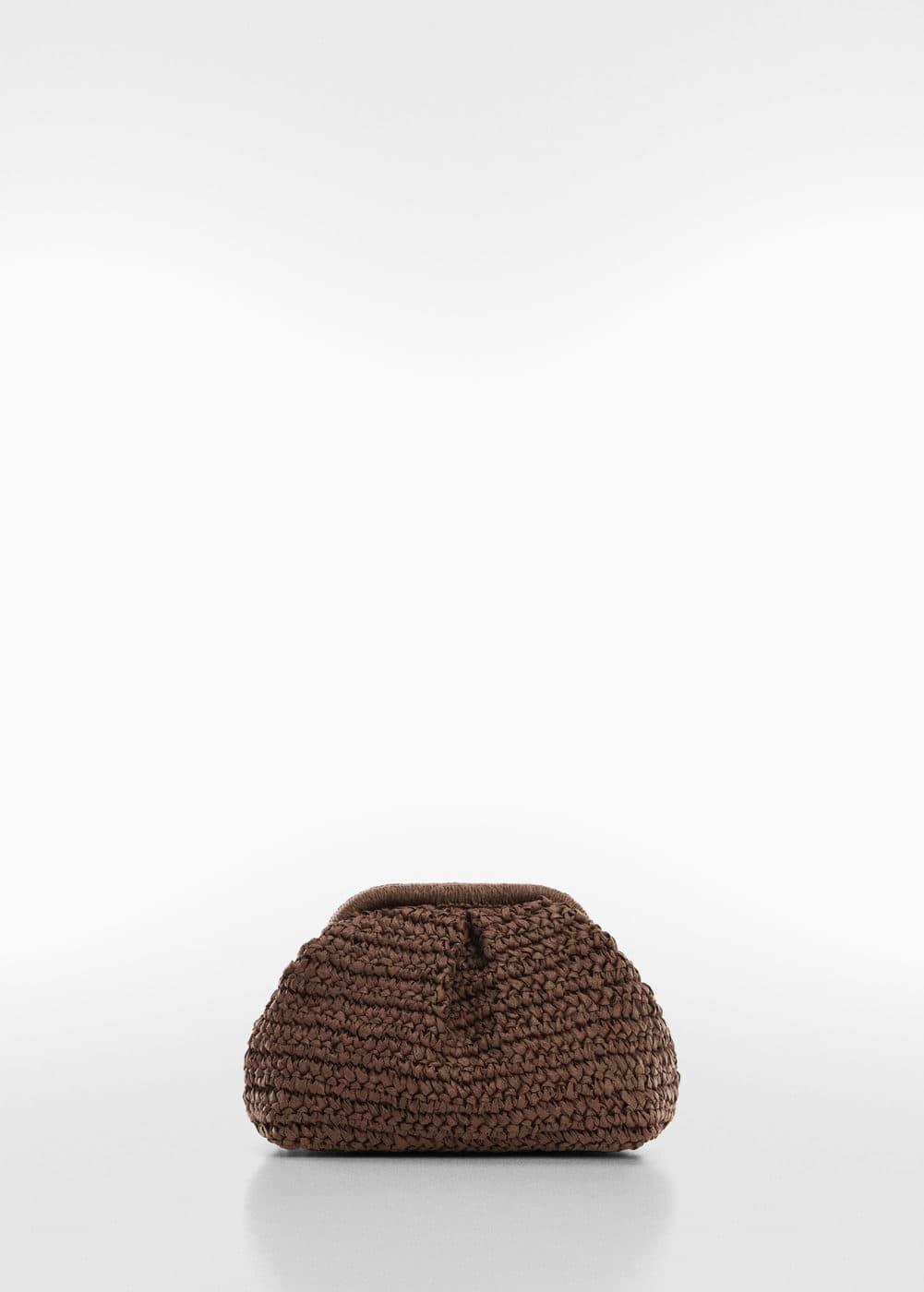 Mango Womens Natural Fiber Clutch Bag Product Image