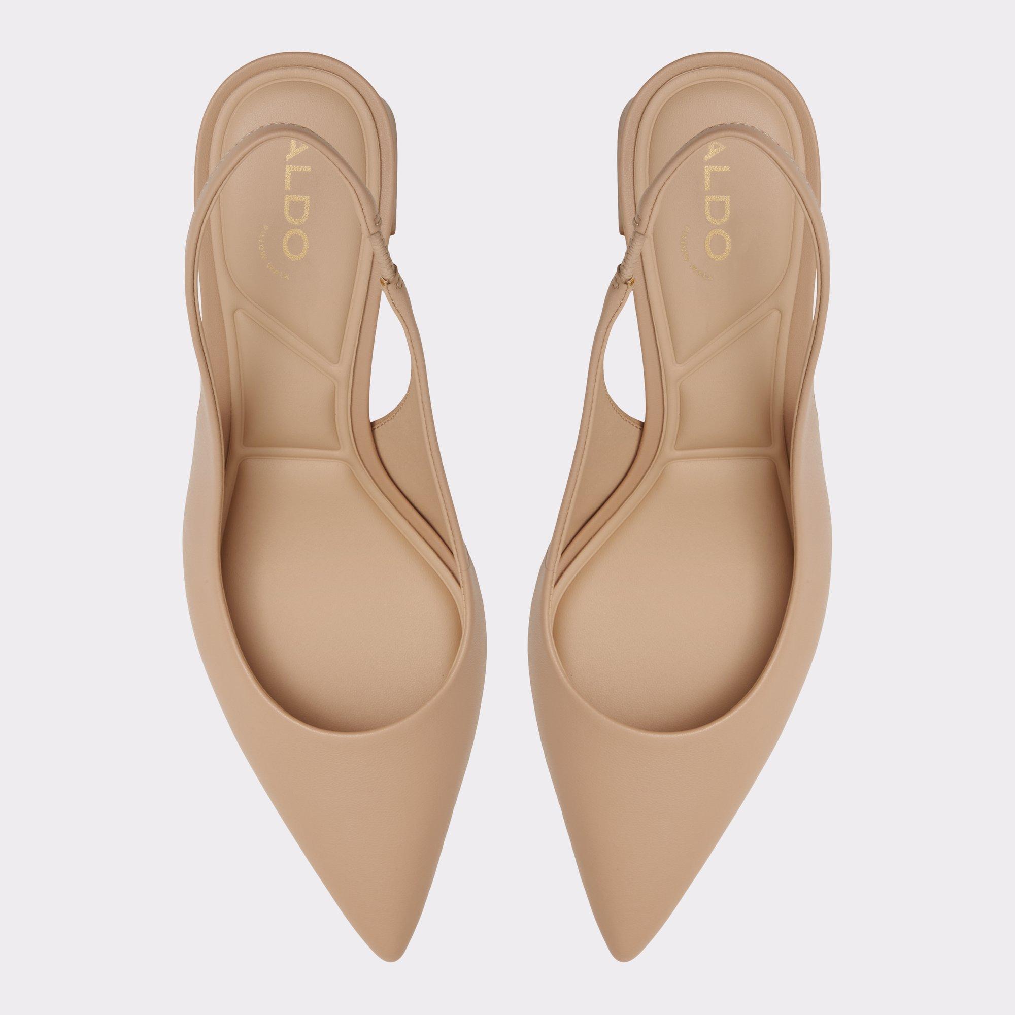 ALDO Uliana - Women's Block Heel - Beige, Size 9 Product Image