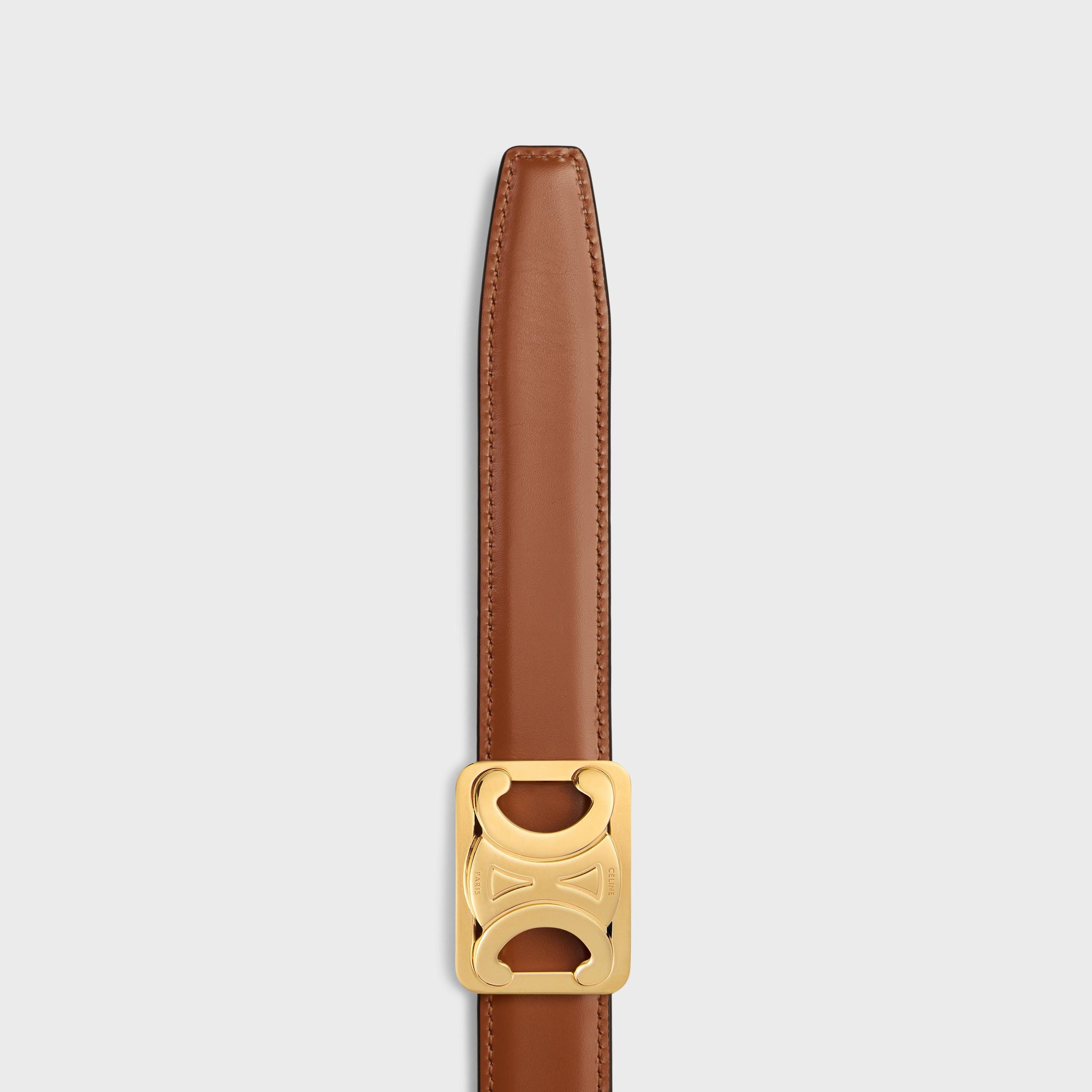 MEDIUM REVERSIBLE FRAMED TRIOMPHE BELT IN TAURILLON Product Image