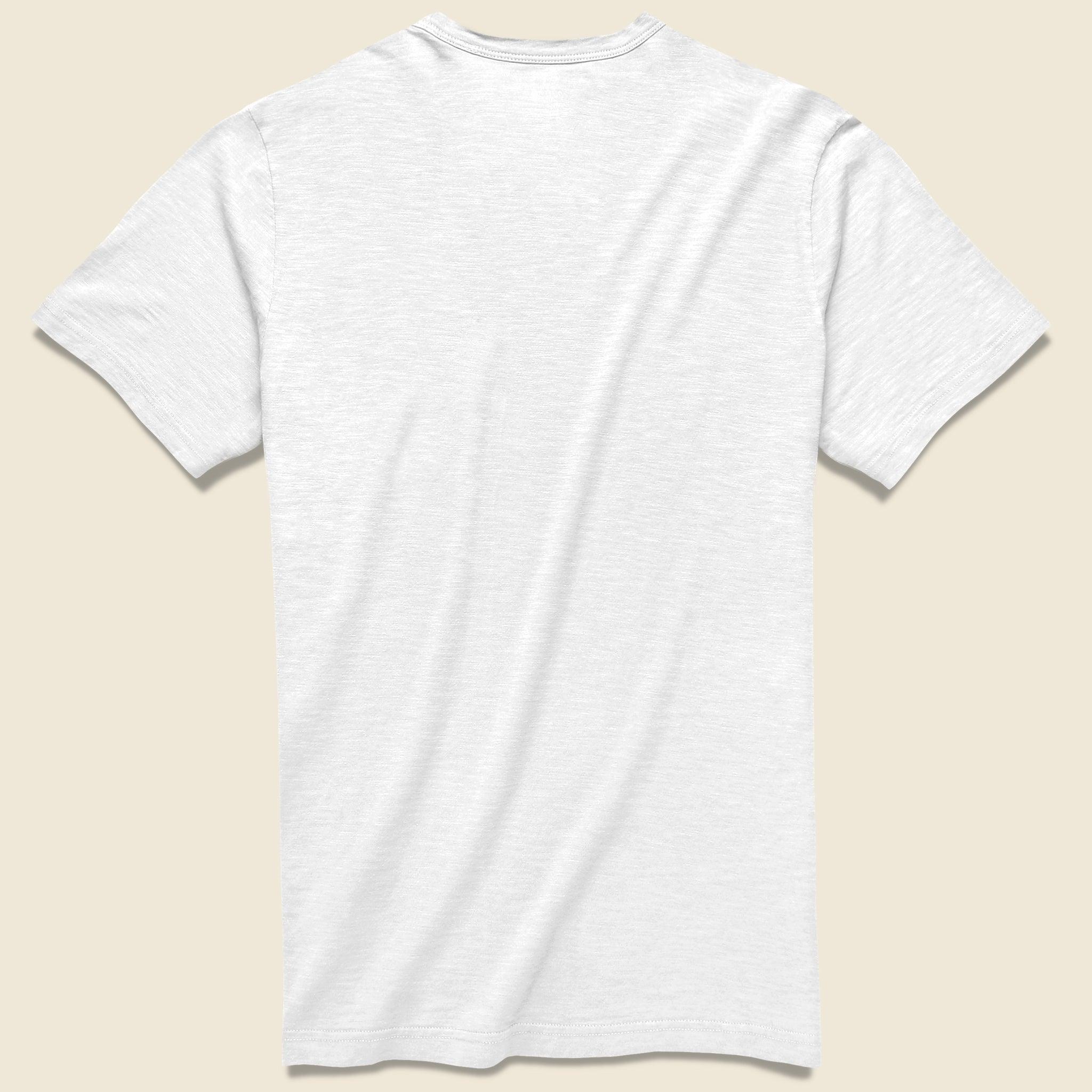 Garment Dyed Pocket Tee - White Product Image