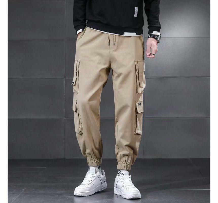 Lettering Cargo Pants Product Image
