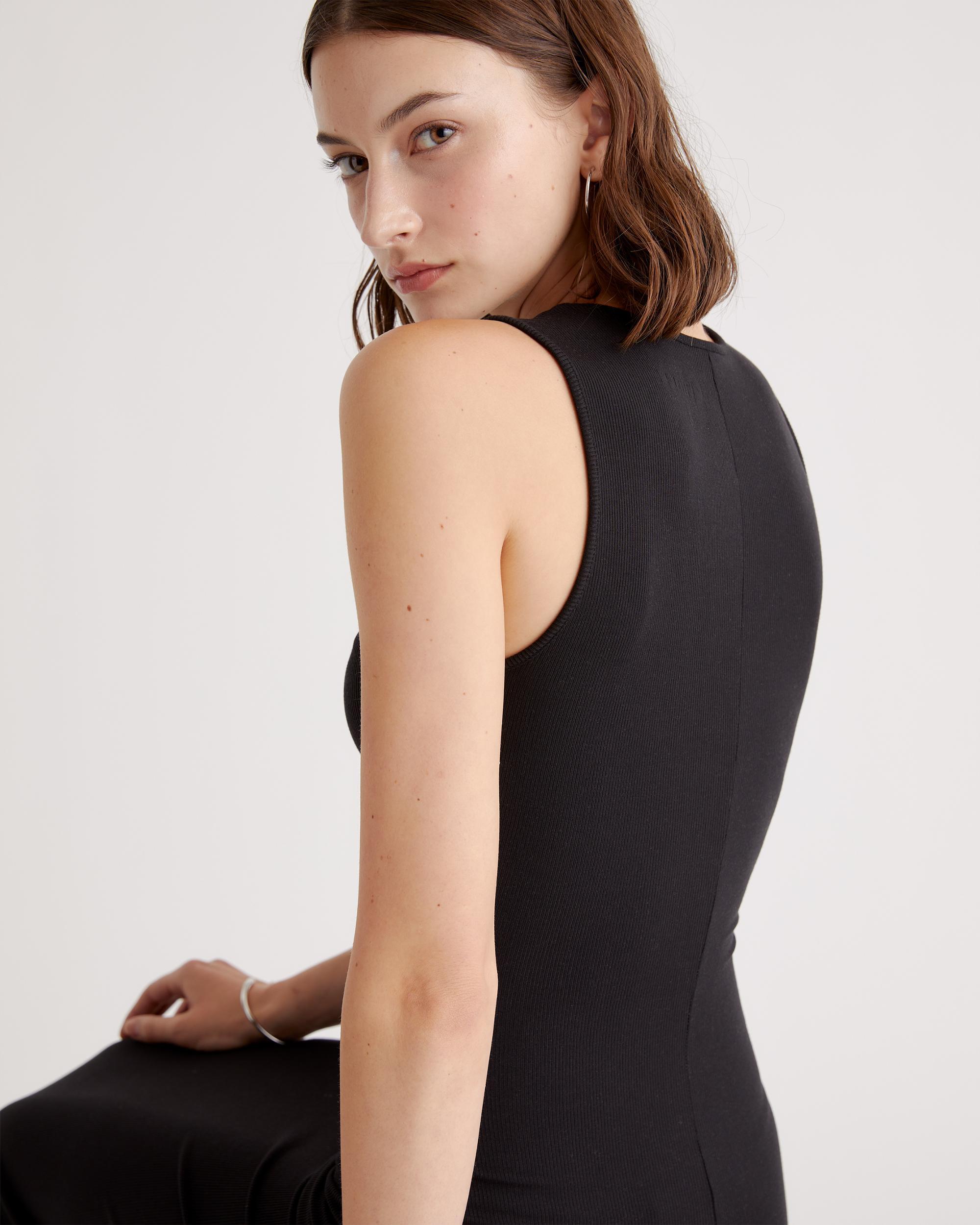 Quince | Women's Tencel Rib Knit Tank Top Midi Dress Size XS Product Image