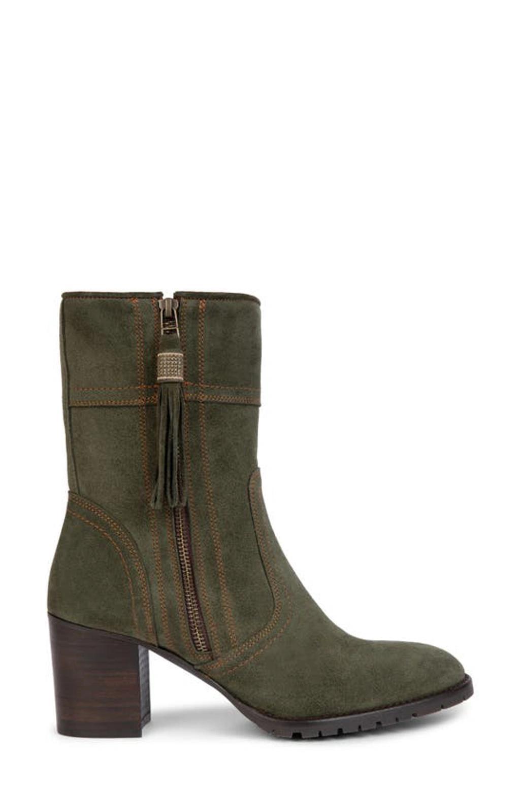 PENELOPE CHILVERS Fina Tassel Bootie In Forest Green Product Image