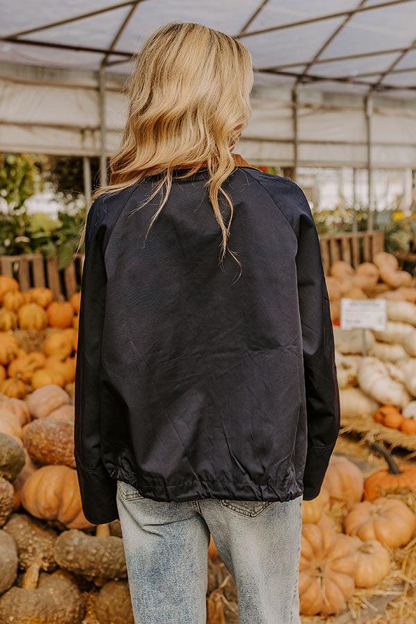 Crisp Mornings Cargo Jacket in Navy Product Image