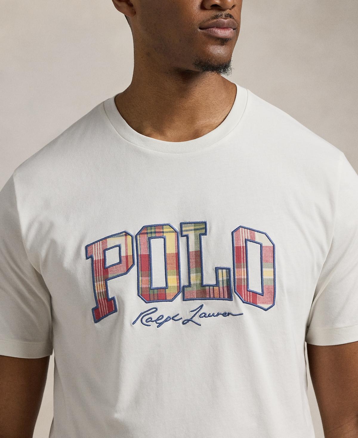 Polo Ralph Lauren Mens Big & Tall Plaid-Logo Jersey T-Shirt Product Image
