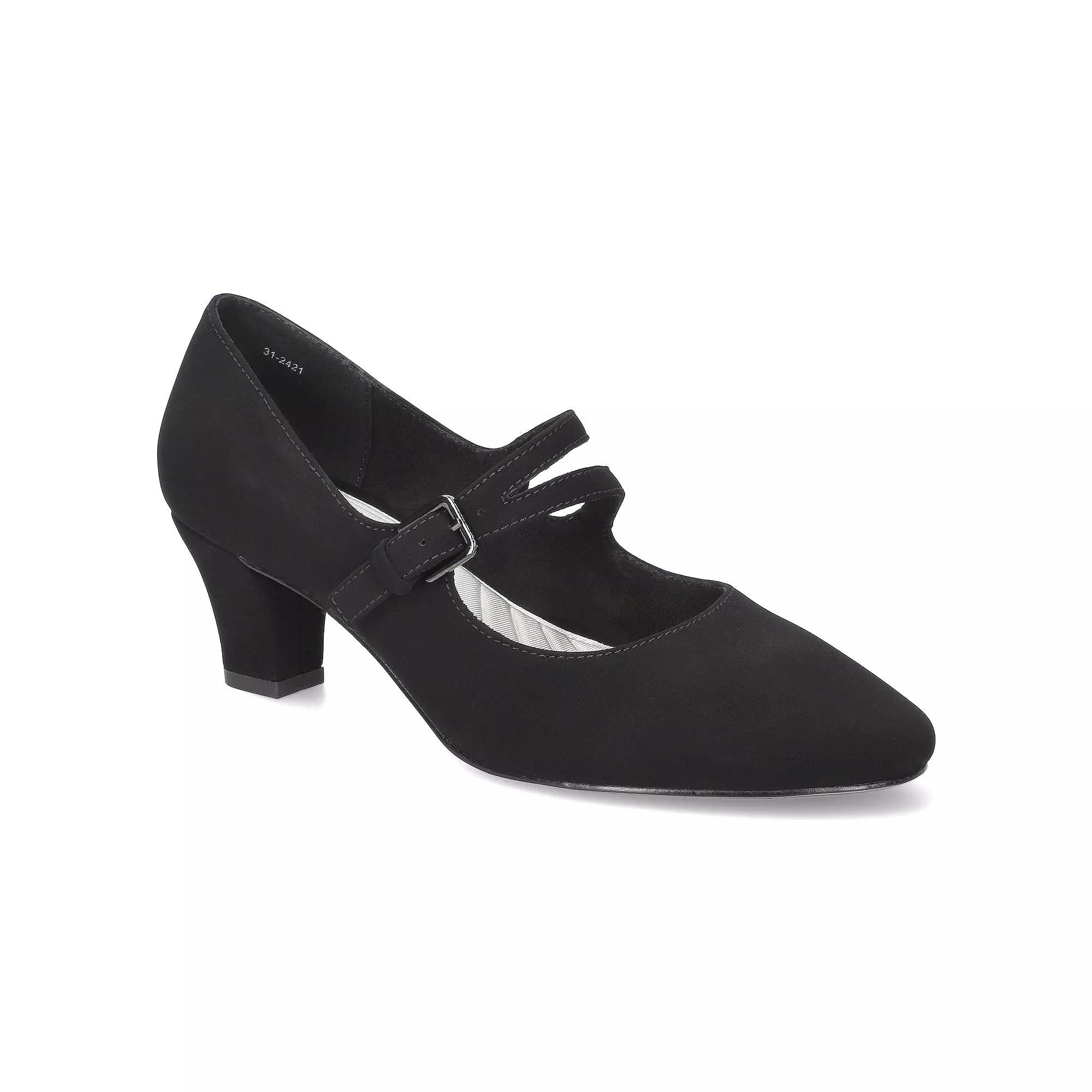 Womens Meryl by Easy Street Asymmetrical Mary Jane Pumps Product Image