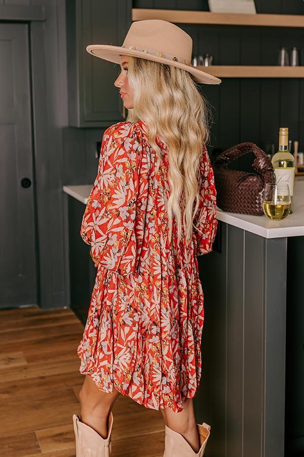 Falling For You Floral Mini Dress Product Image