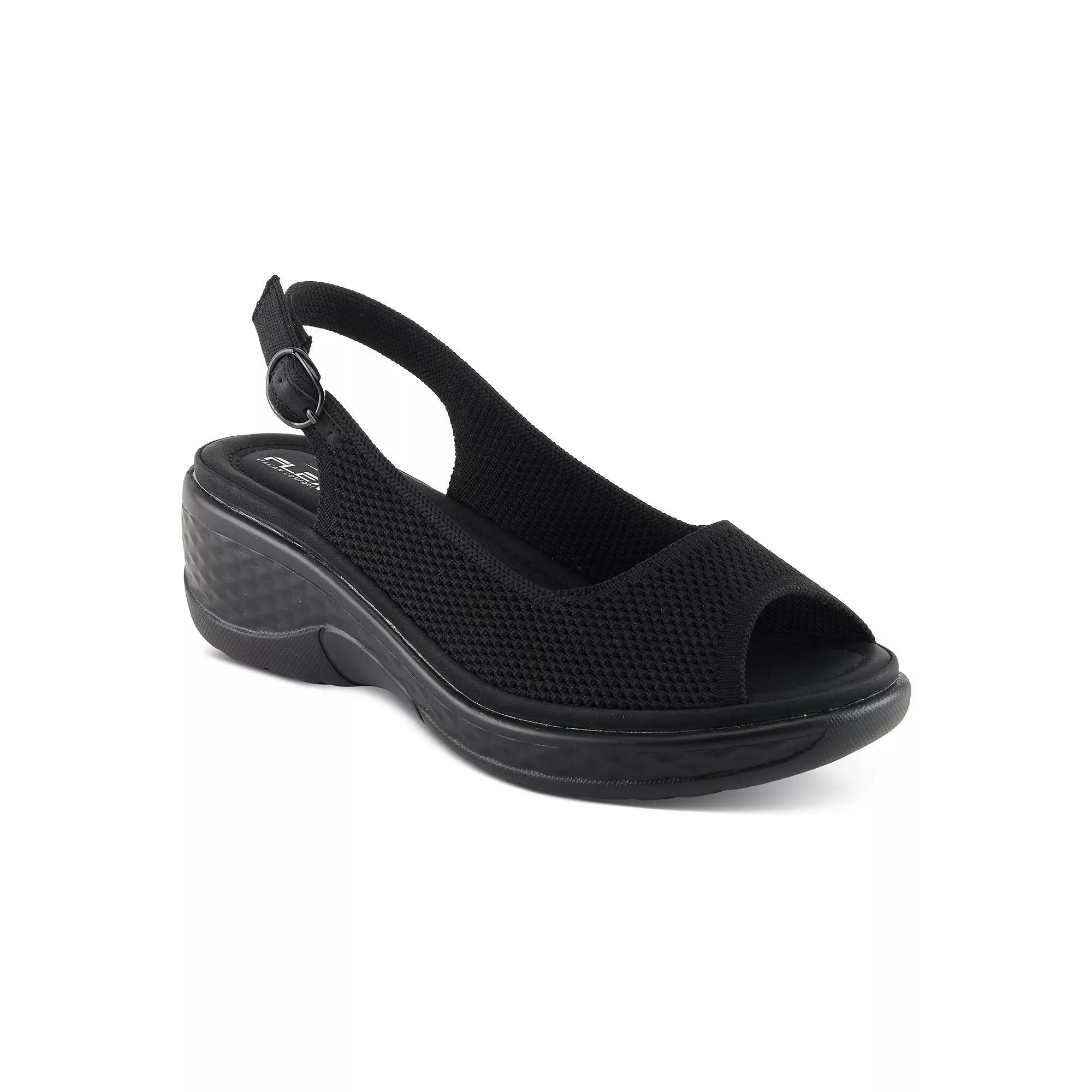 Flexus by Spring Step Mayberry Women's Slingback Sandals, Size: 36, Black Product Image