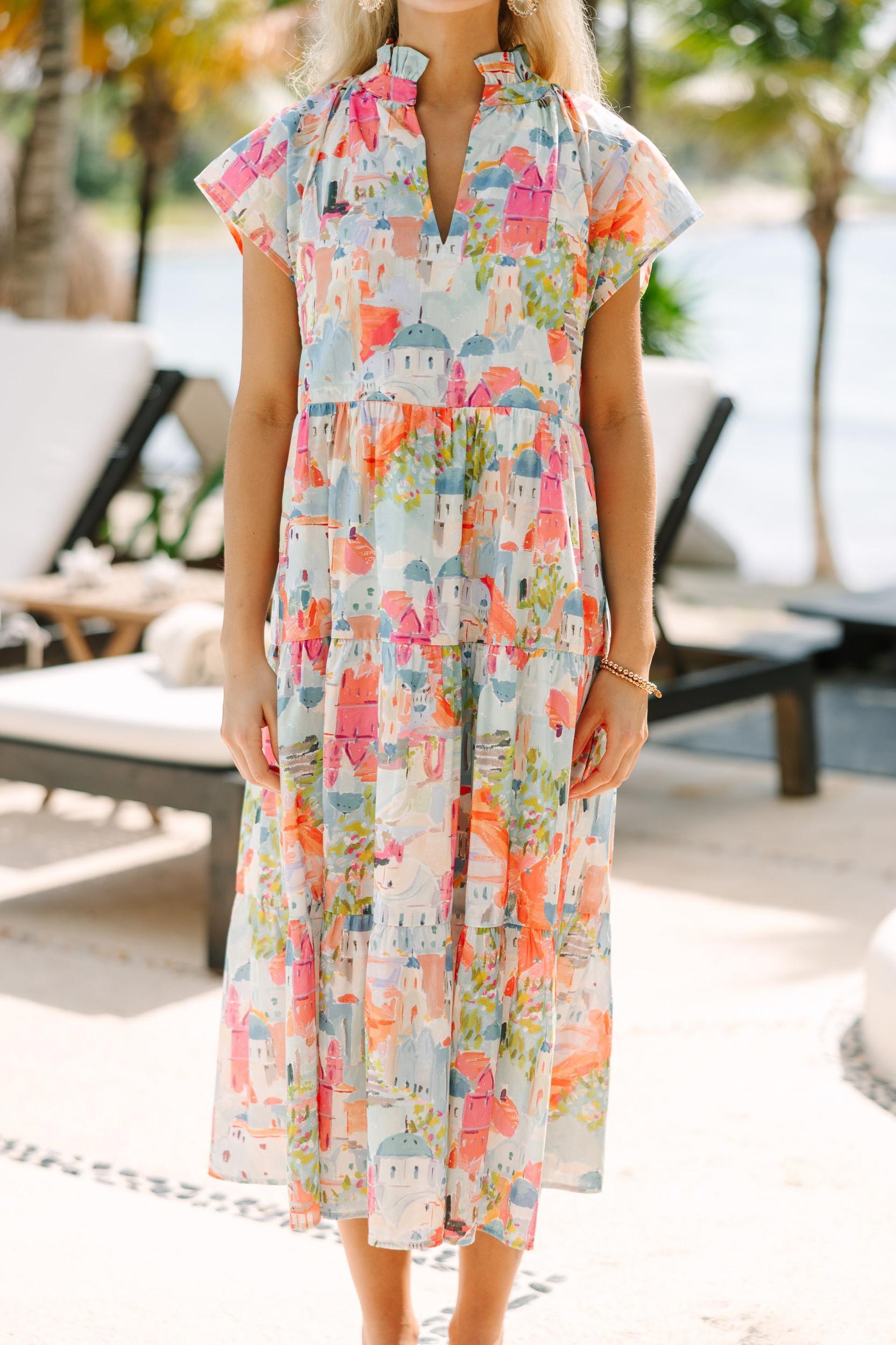 In Your Dreams Toile Print Midi Dress Female Product Image