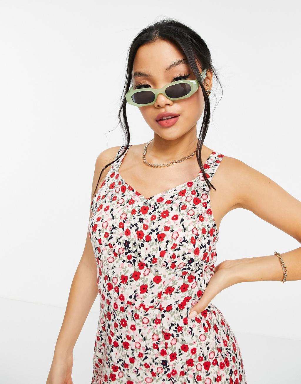 Vero Moda Petite cami midi dress Product Image