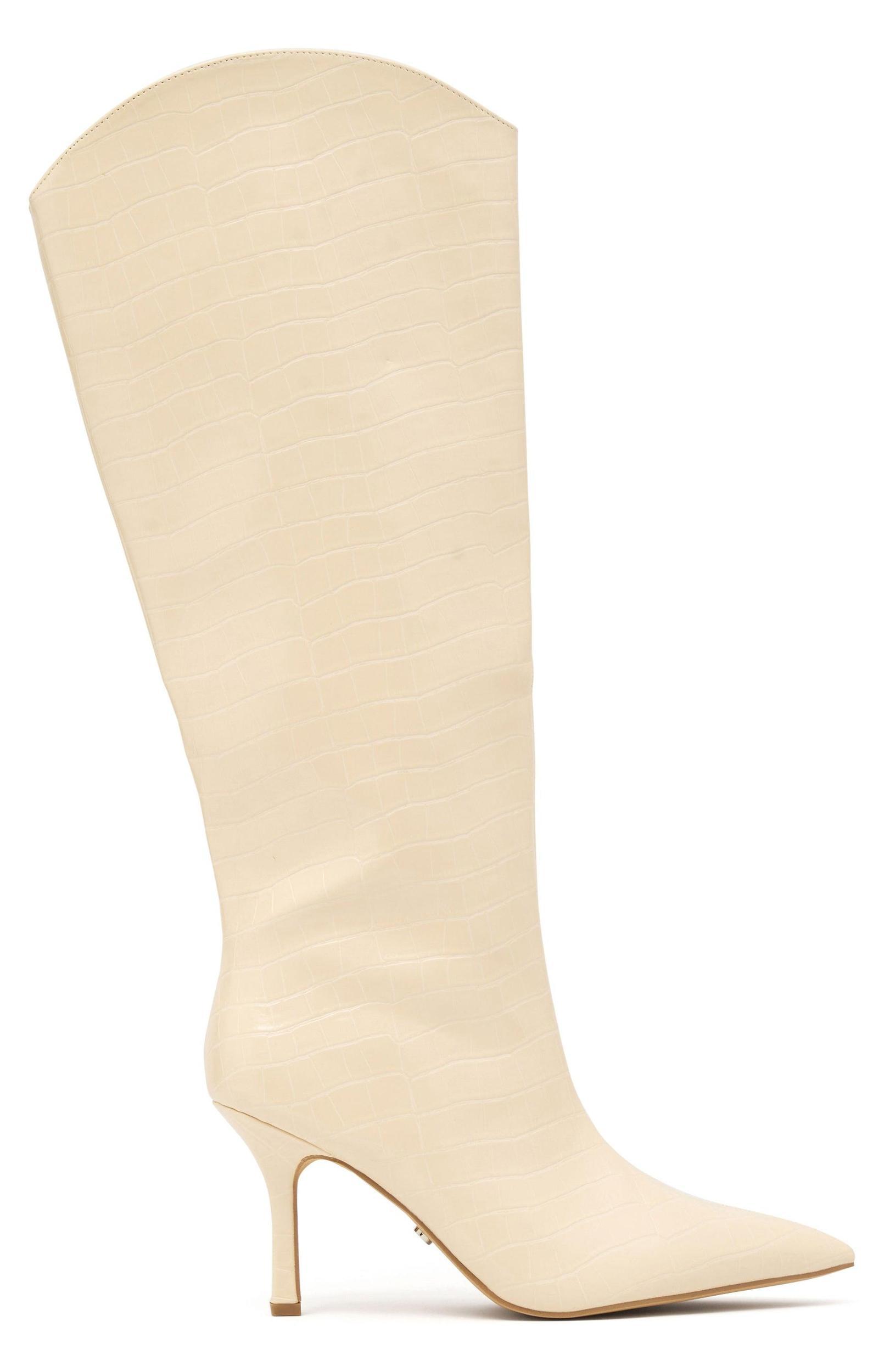 Blake Knee High Boots Ivory Product Image