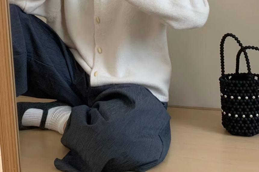 V-Neck Toggle Cardigan Product Image