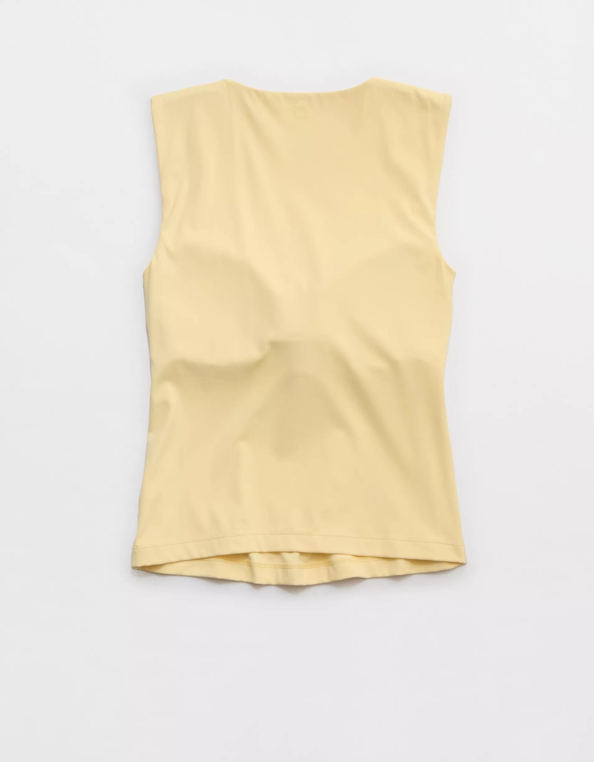 OFFLINE By Aerie Real Me Low Key Square Neck Tank Top Product Image