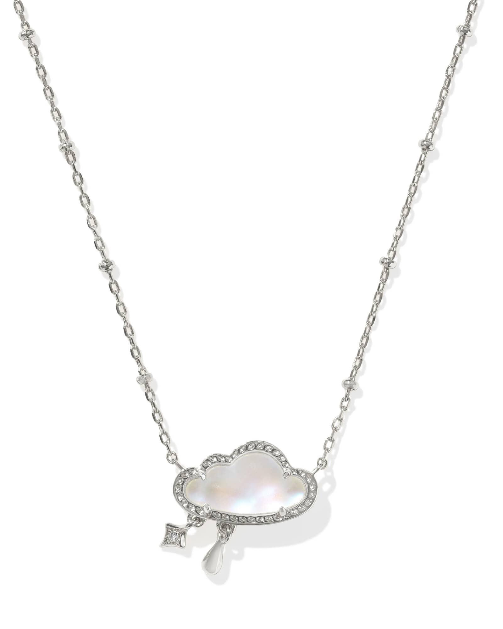 Celeste Cloud Gold Short Pendant Necklace Product Image