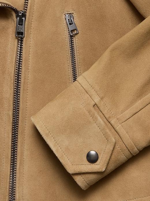Enola Suede Moto Jacket Product Image