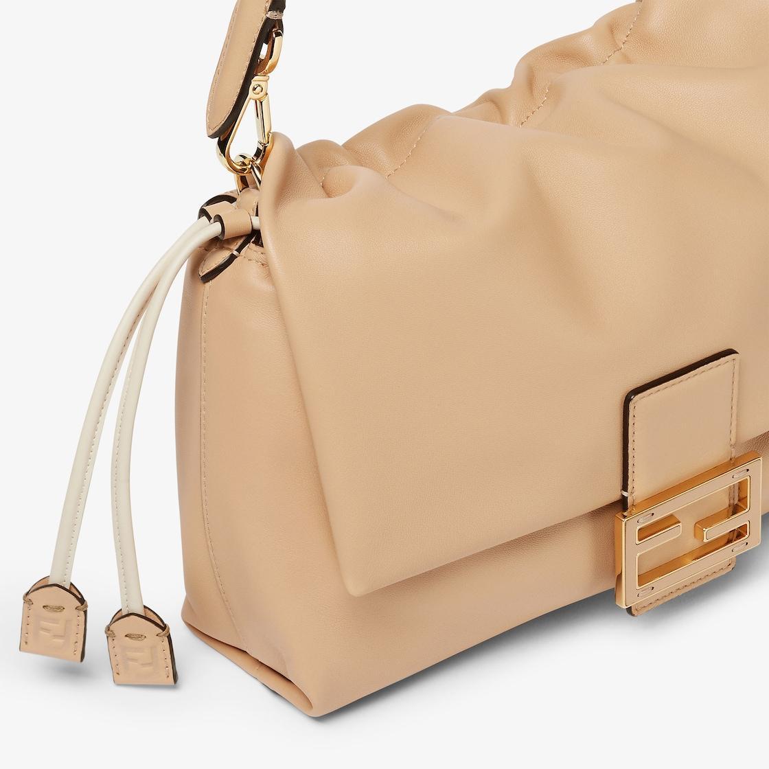 Mamma Baguette MediumPale pink nappa leather bag Product Image