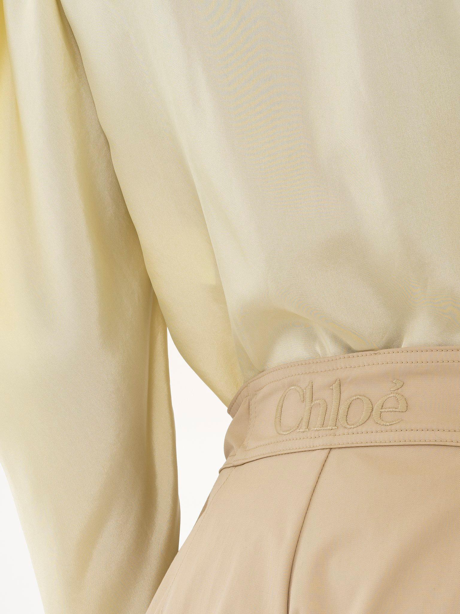 Mini balloon shorts in cotton gabardine Product Image