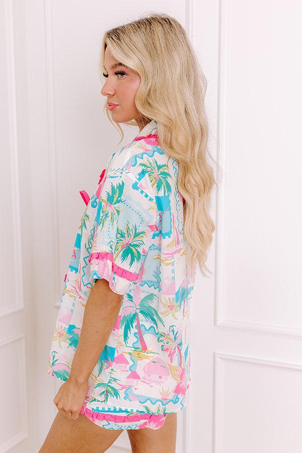 On Island Time Front Tie Top Product Image