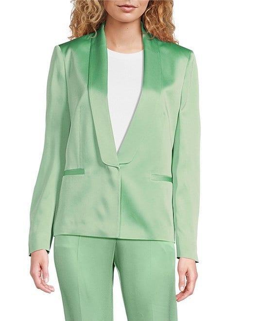 BOSS Hugo Boss Janka Shawl Collar V-Neck Long Sleeve Blazer Product Image
