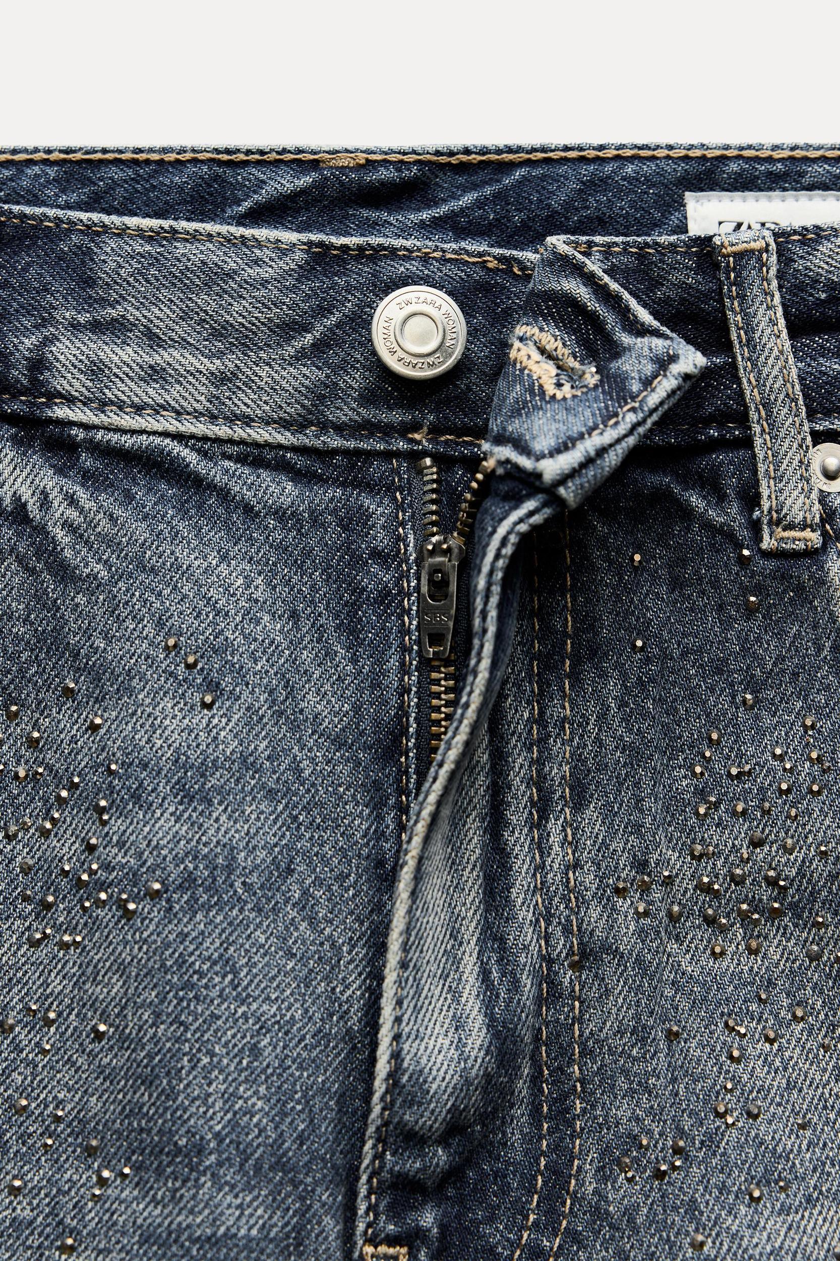 MID WAIST DENIM SHORTS ZW COLLECTION Product Image