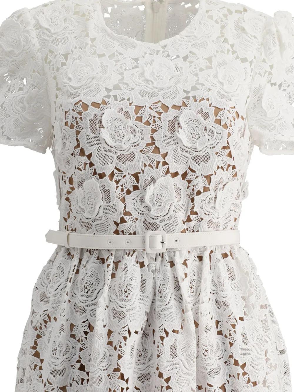 floral-lace midi dress Product Image