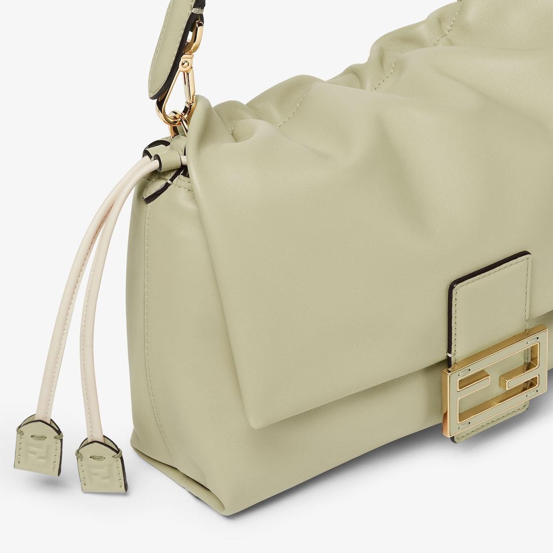 Mamma Baguette MediumSage green nappa leather bag Product Image