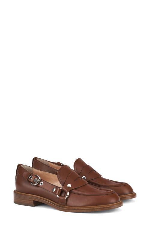 AGL ATTILIO GIUSTI LEOMBRUNI Agl Stephan Buckle Detail Loafer In Saddle Product Image