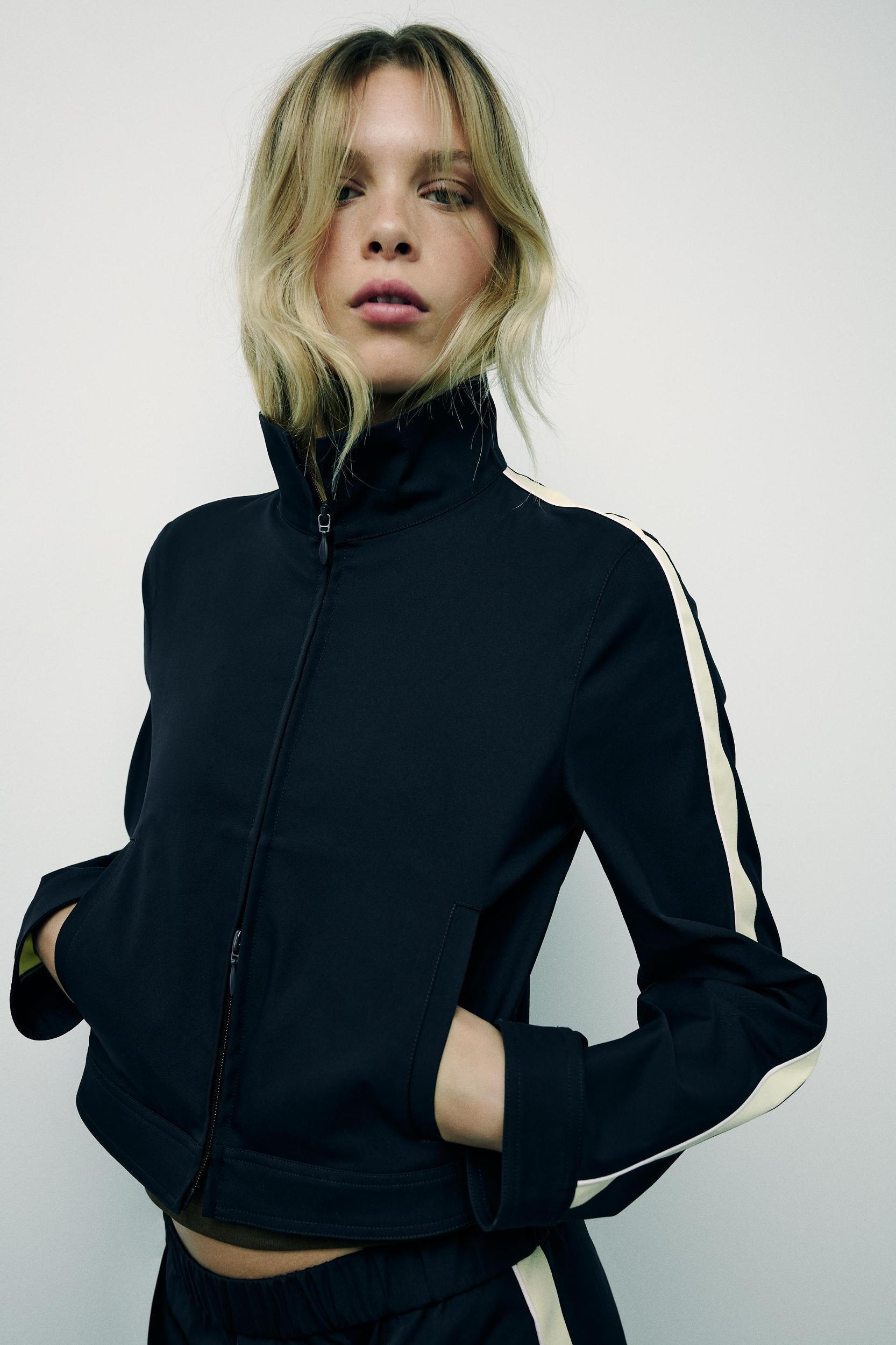 JACKET WITH SIDE STRIPES Product Image