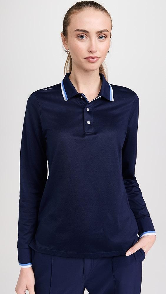 RLX Ralph Lauren Long Sleeve Tour Pique Val Polo | Shopbop Product Image