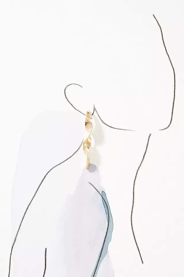 Long Twist Drop Earrings Product Image