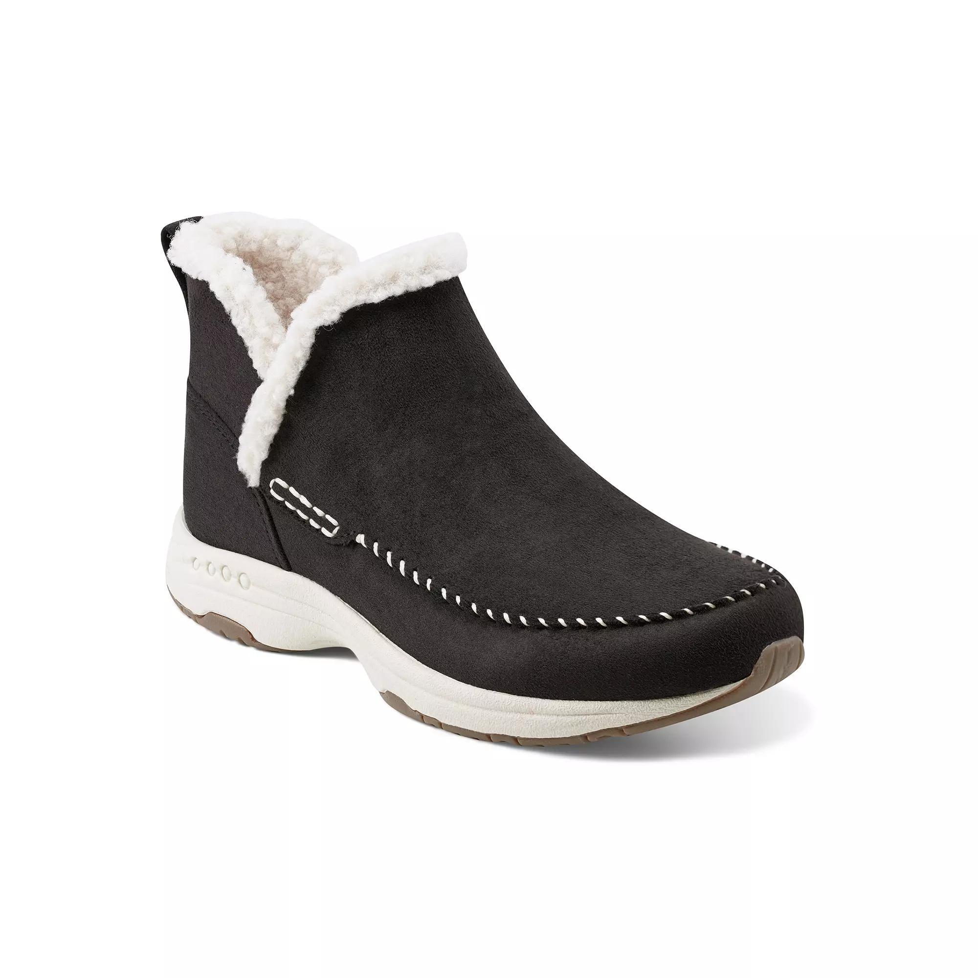 Easy Spirit Tuva Traveltime Pull-On Women's Slipper Ankle Boots, Size: 5.5, Black Product Image