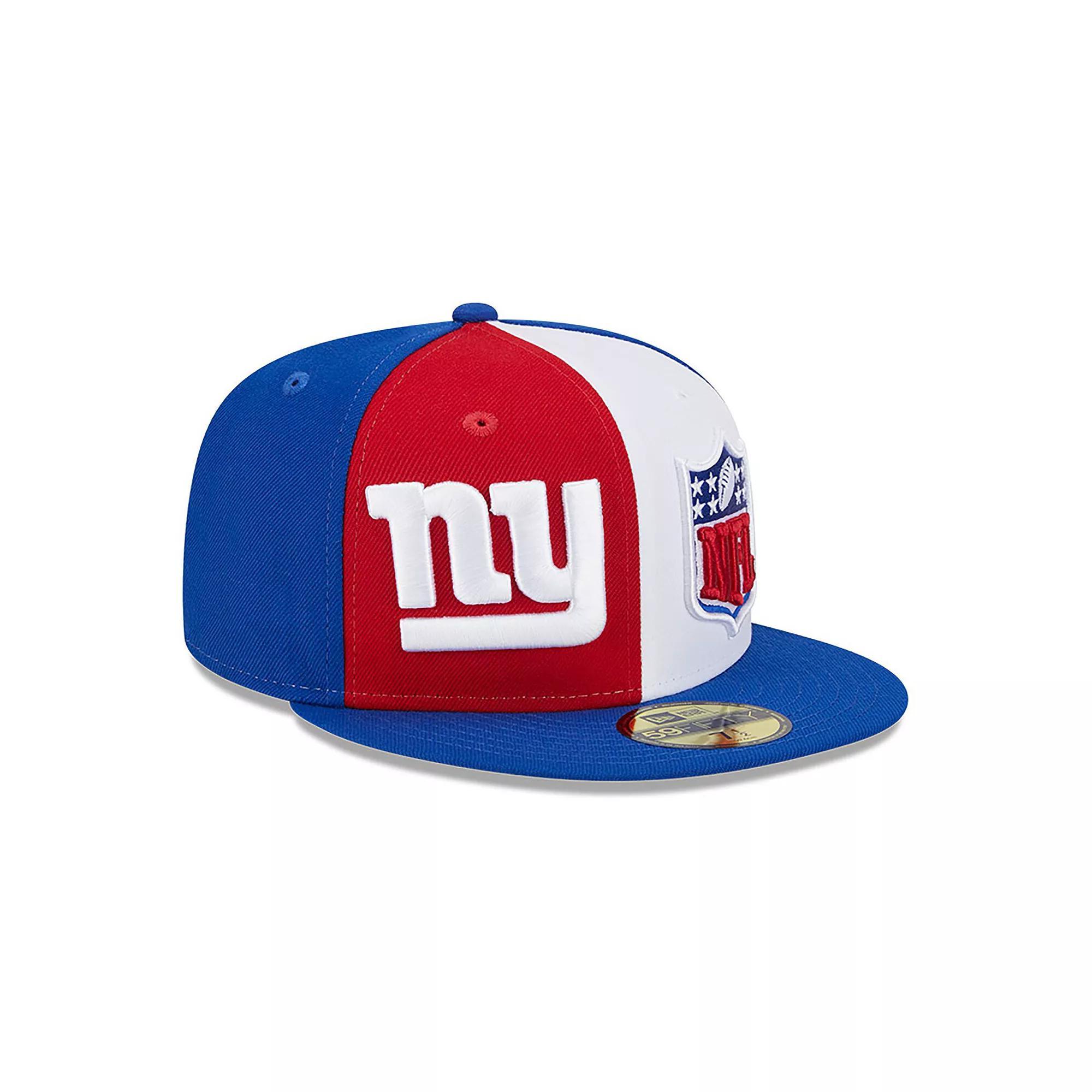 Men's New Era  Red/Royal New York Giants 2023 Sideline 59FIFTY Fitted Hat, Size: 6 7/8 Product Image