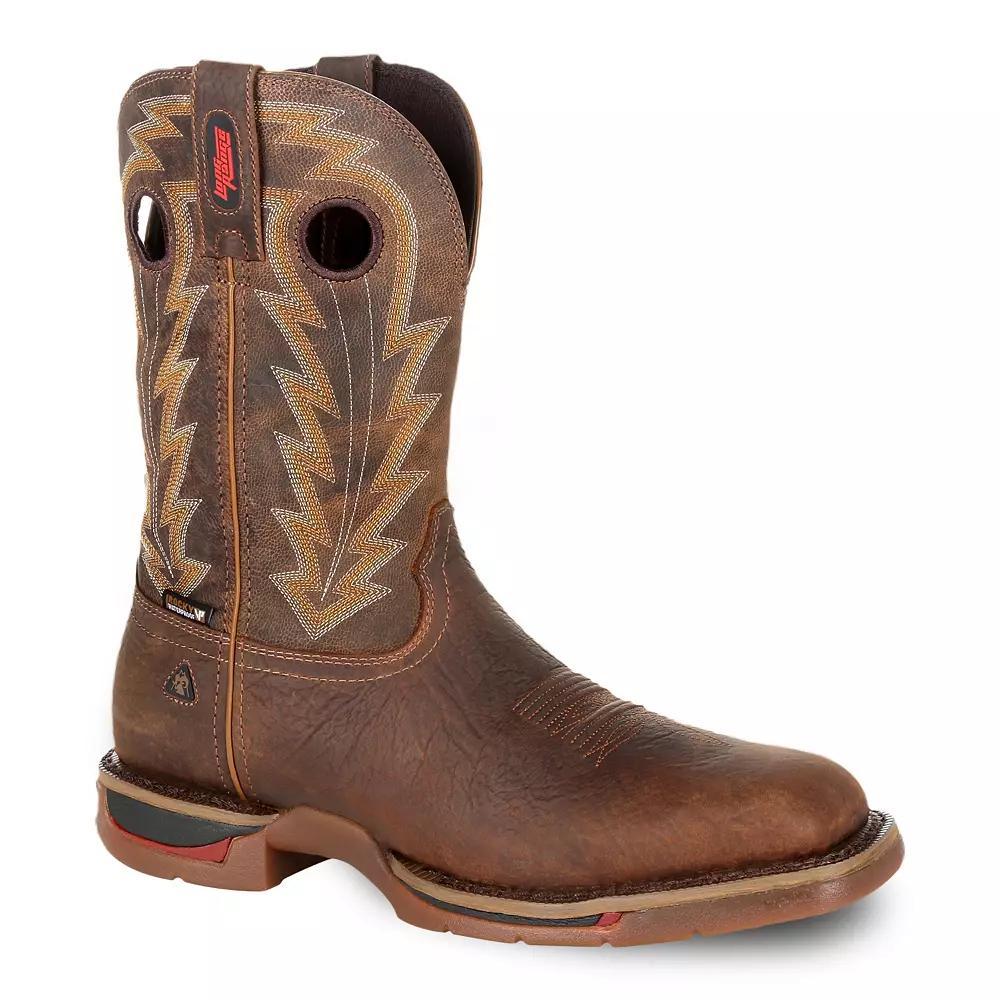 Rocky Long Range Men's Waterproof Western Boots, Size: 8 Wide, Distressed Brown Product Image