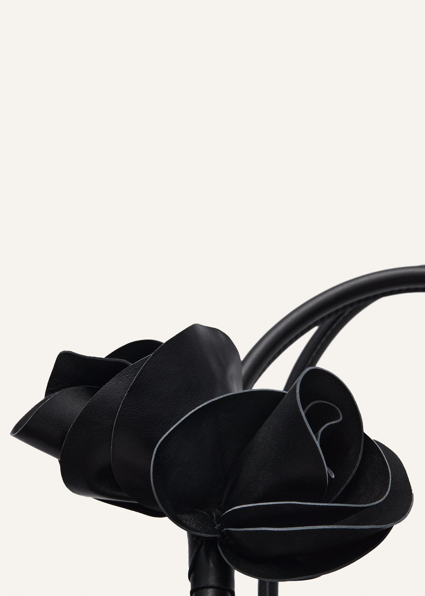 Brigitte bag in black leather and silver Product Image