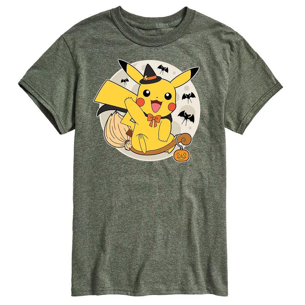 Mens Pokemon Pikachu Moon Witch Graphic Tee Product Image