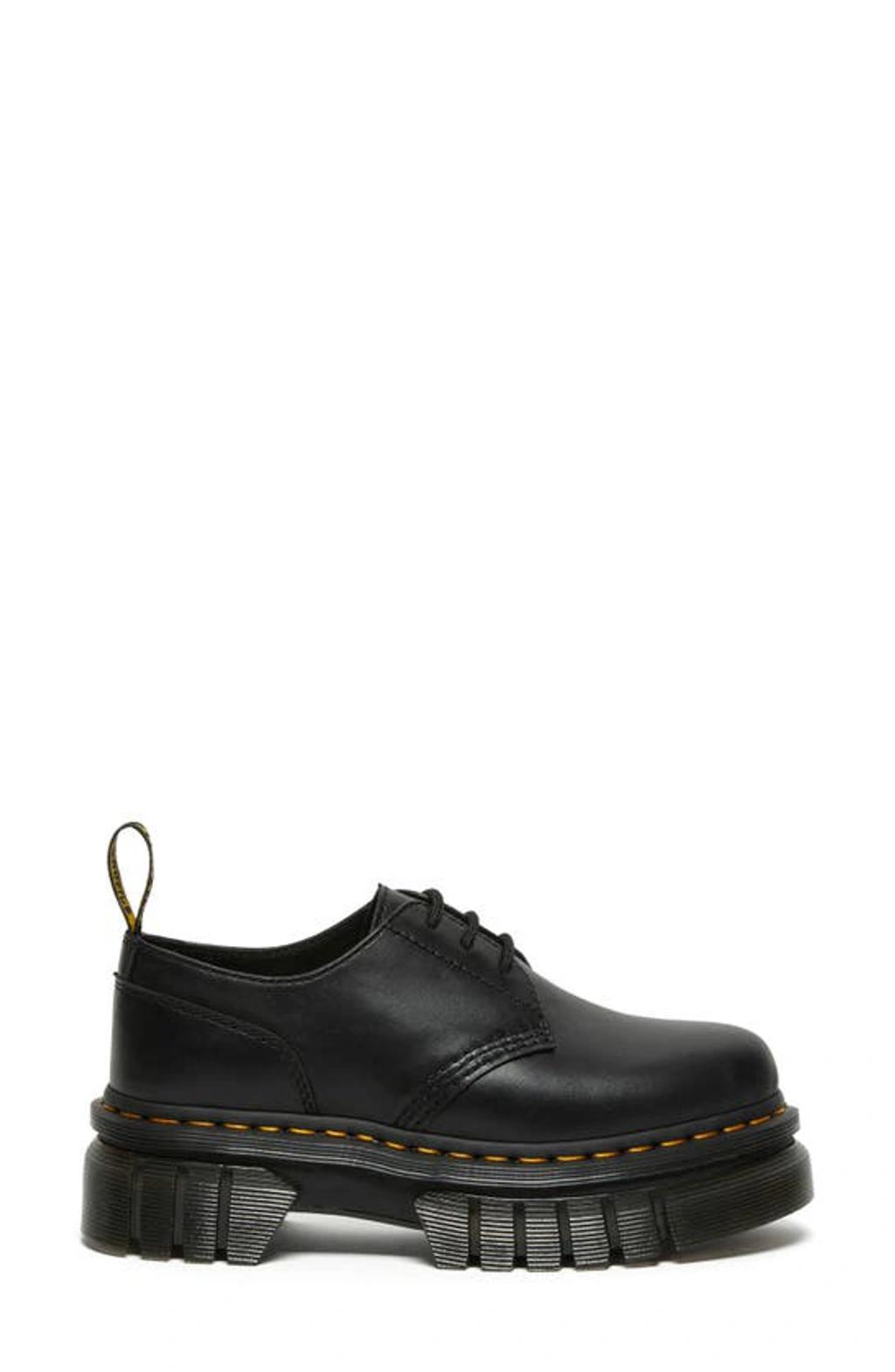 DR. MARTENS' Audrick 3-eye Leather Platform Shoes In Black Product Image