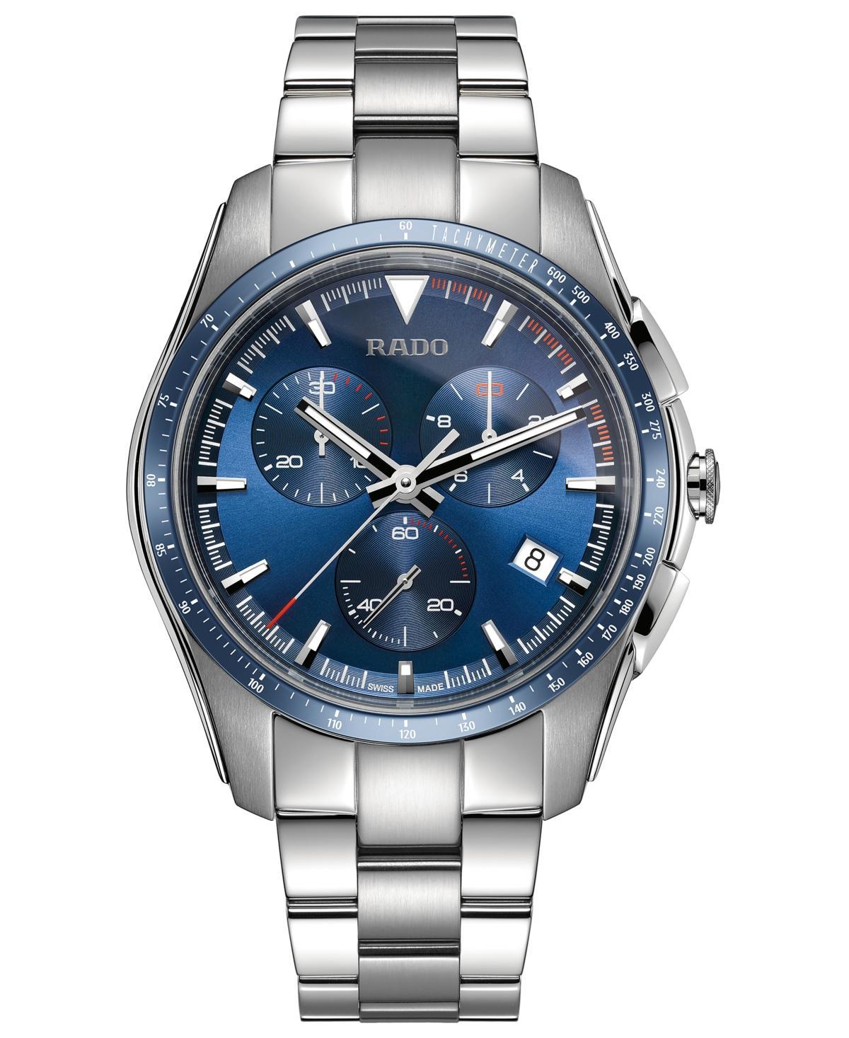 RADO Mens Hyperchrome Chronograph Blue Dial Bracelet Watch Product Image