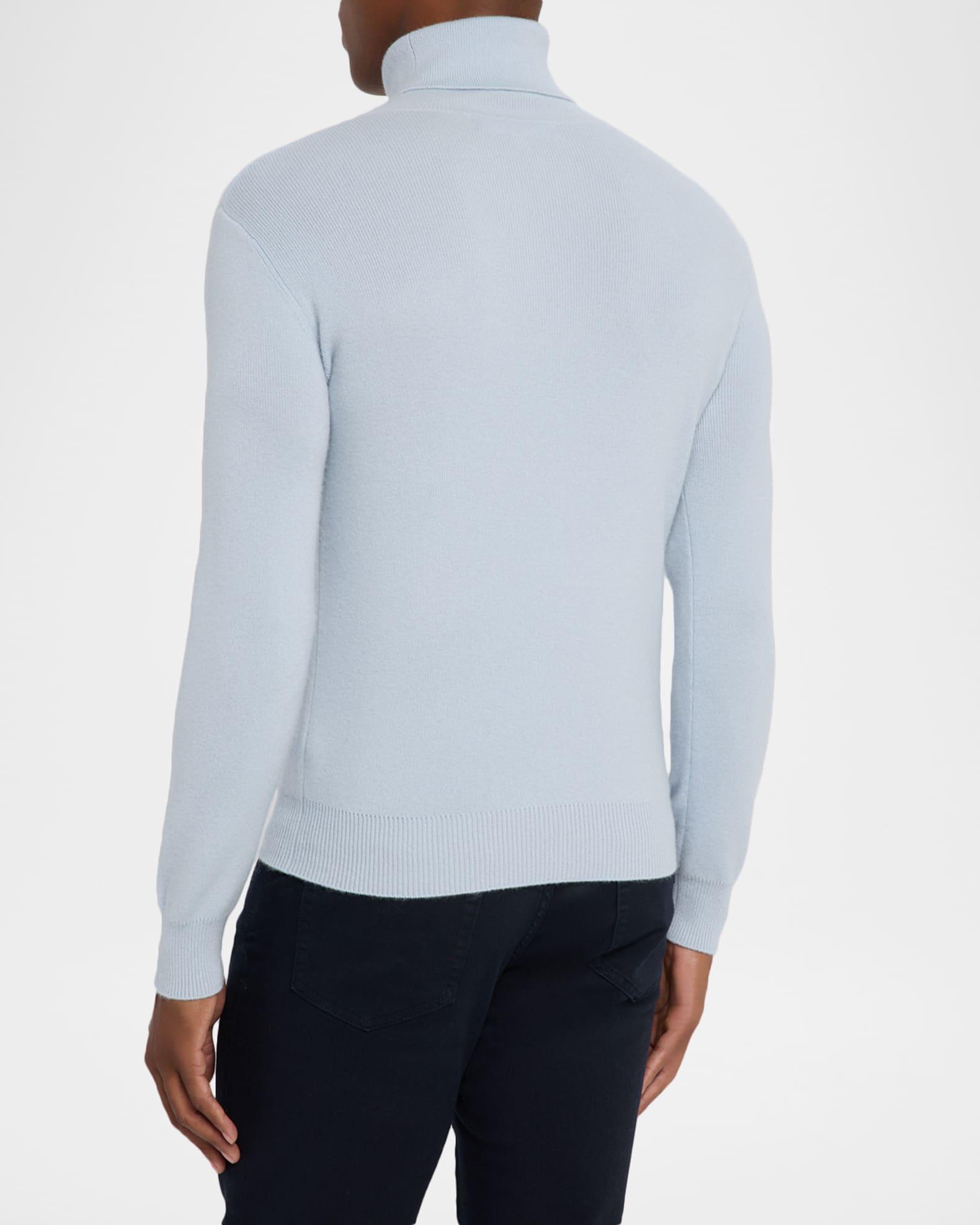 Men's Ribbed Cashmere Turtleneck Sweater Product Image
