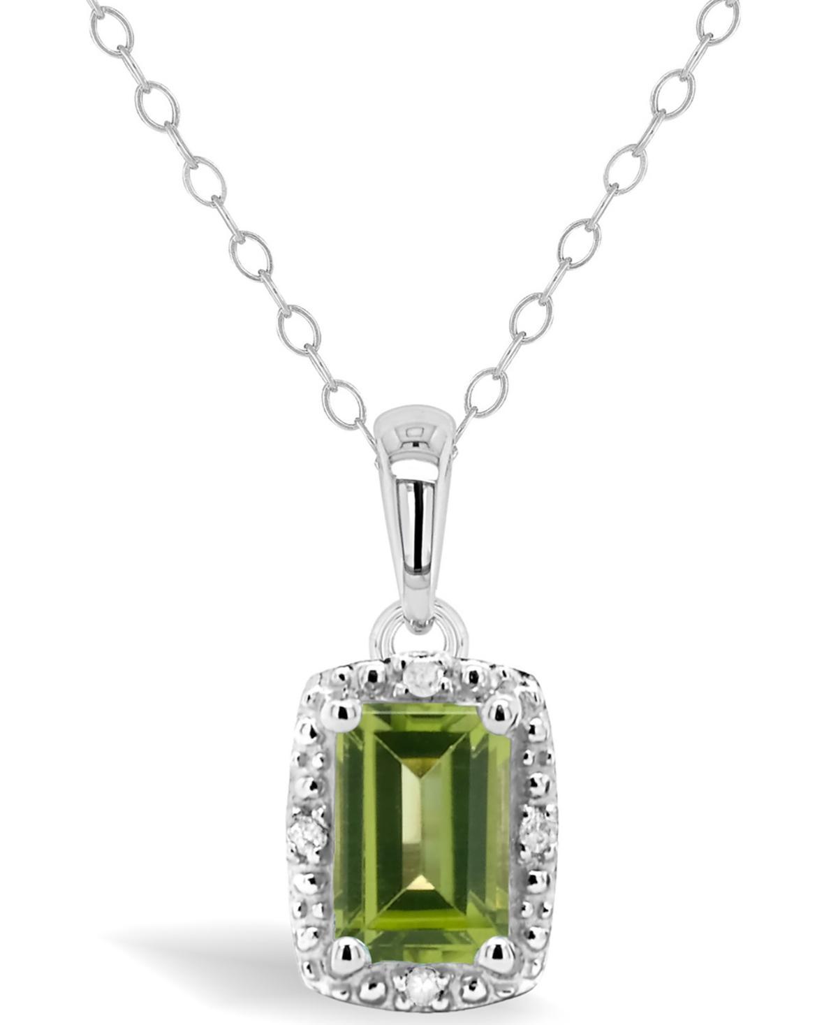 Celebration Gems Sterling Silver Gemstone & Diamond Accent Pendant Necklace, Womens Purple Product Image