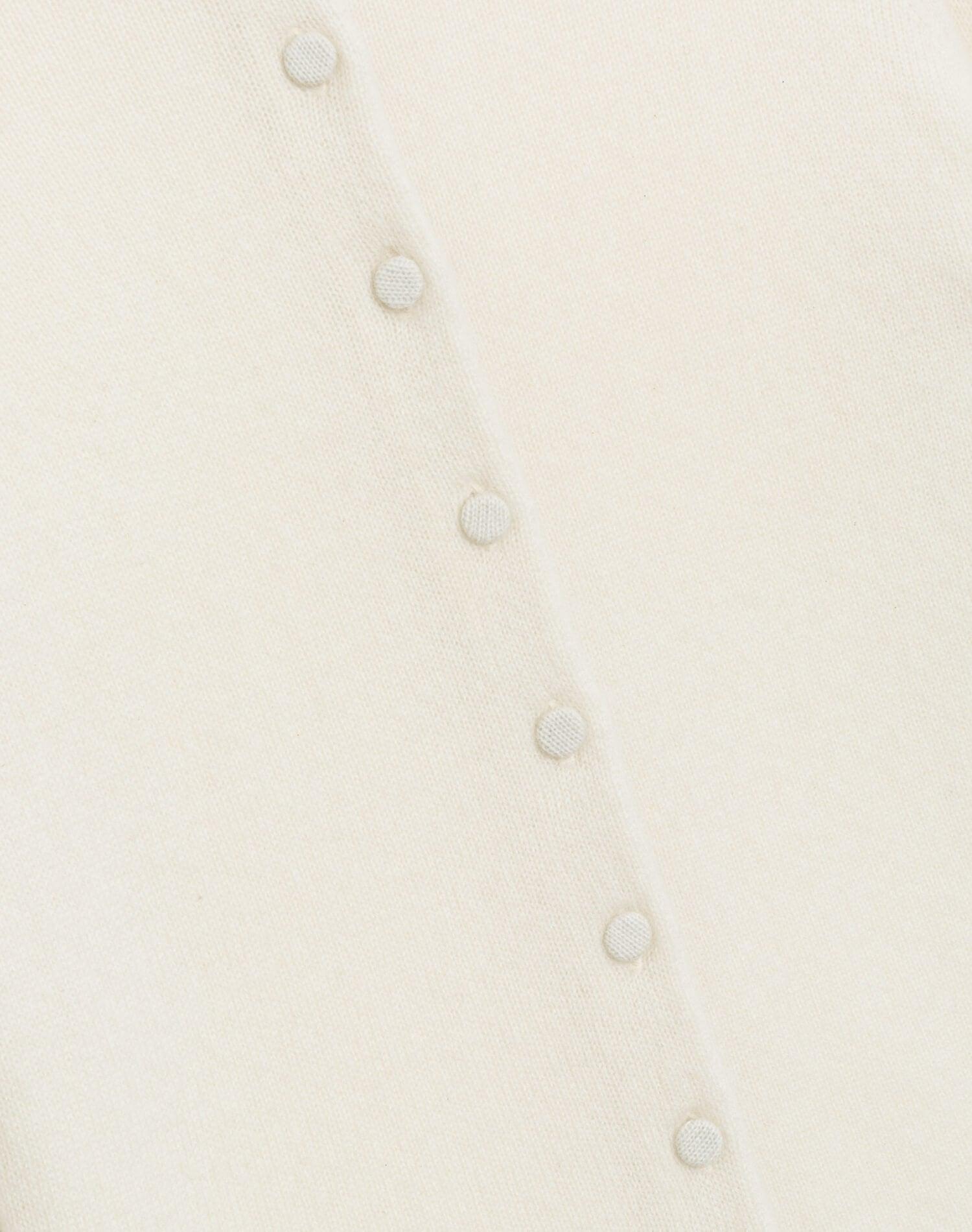 Cashmere Crewneck Cardigan - Ivory Female Product Image