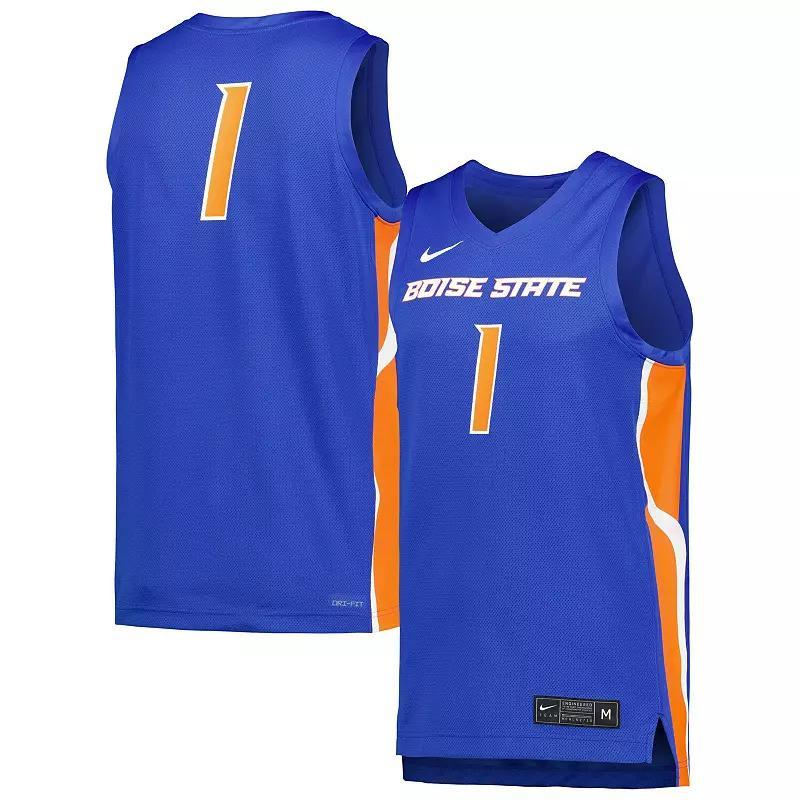 Men's Nike Royal Boise State Broncos Replica Basketball Jersey, Size: Large, Blue Product Image