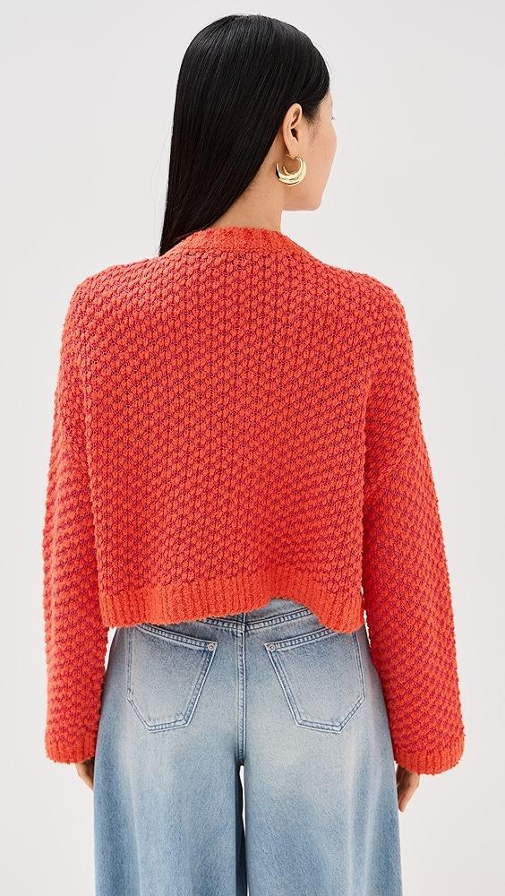 JW Anderson Cropped Open Stitch Sweater | Shopbop Product Image