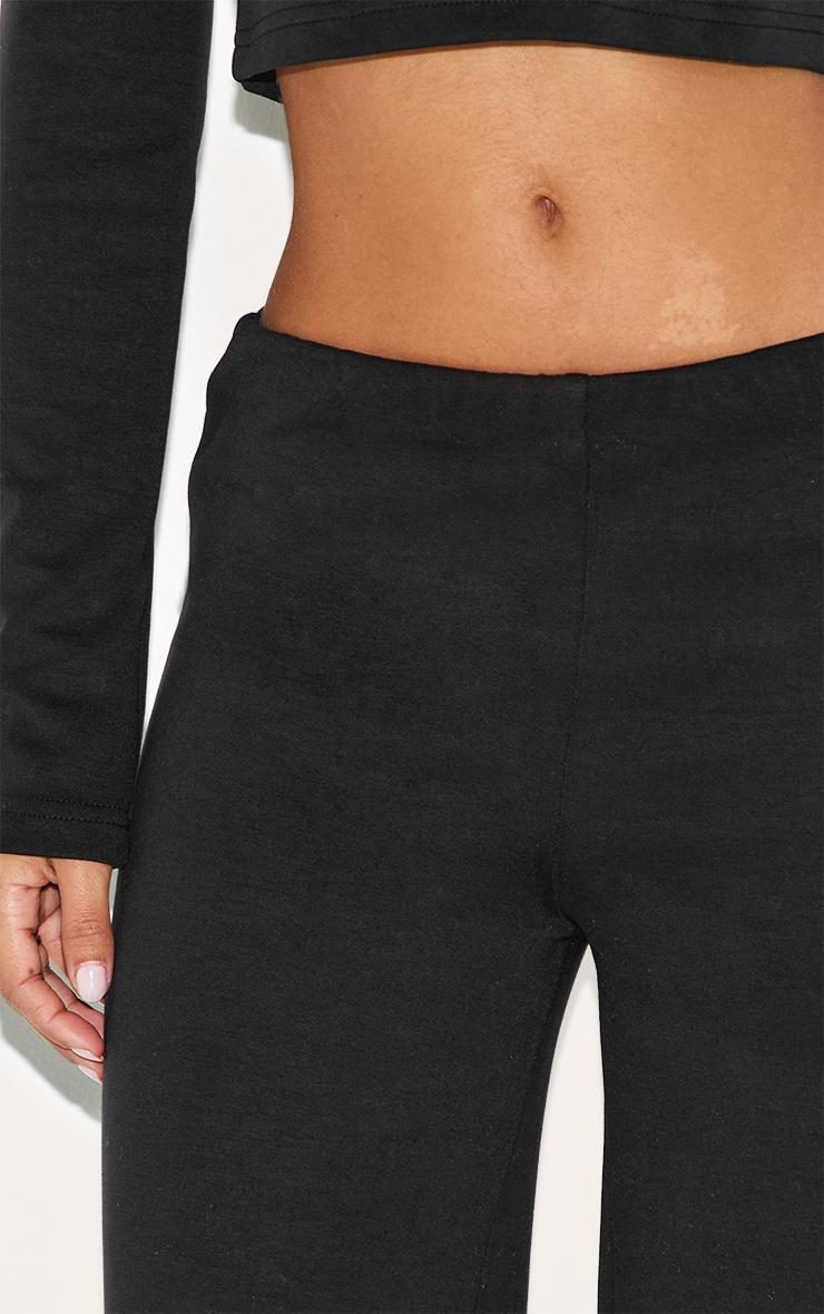 Petite Black Modal Wide Leg Pants Product Image
