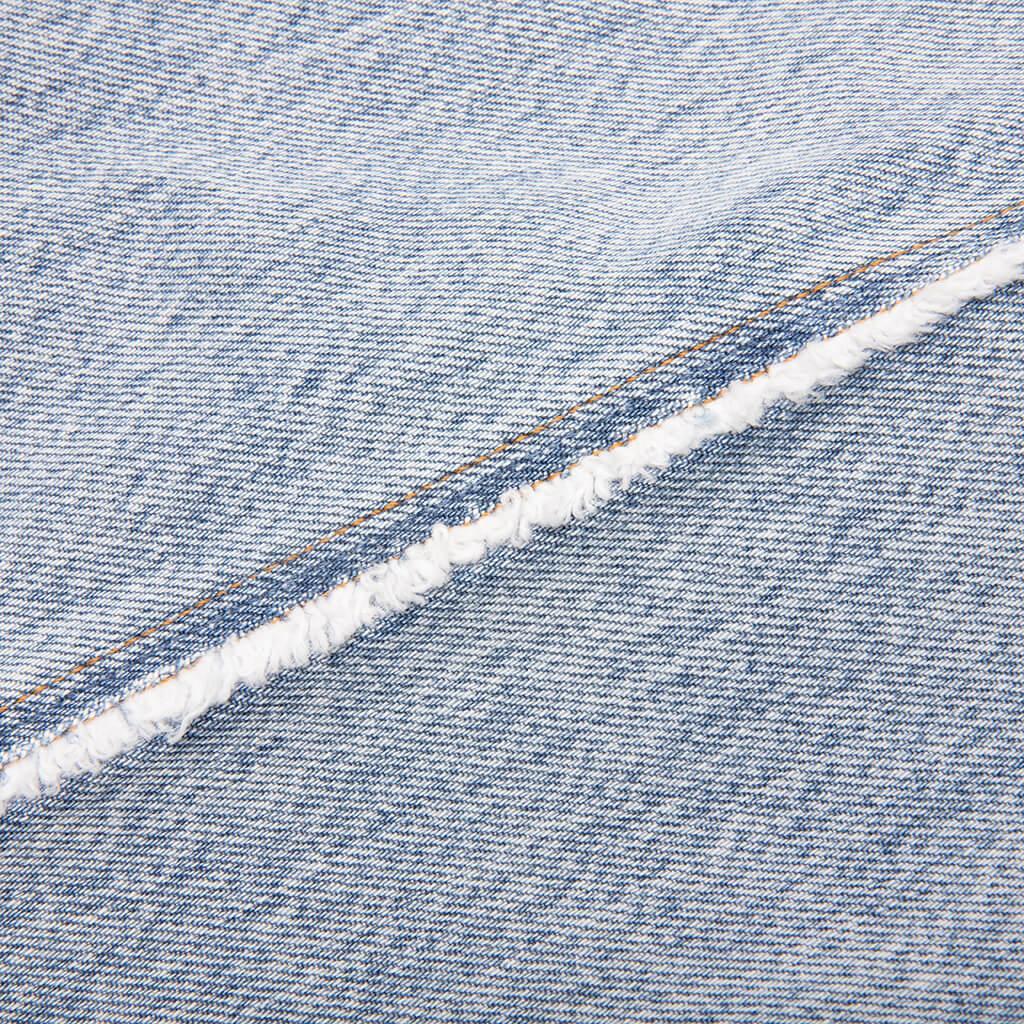 Loose Vintage Wash Denim Pants - Bleu Jean Clair Male Product Image