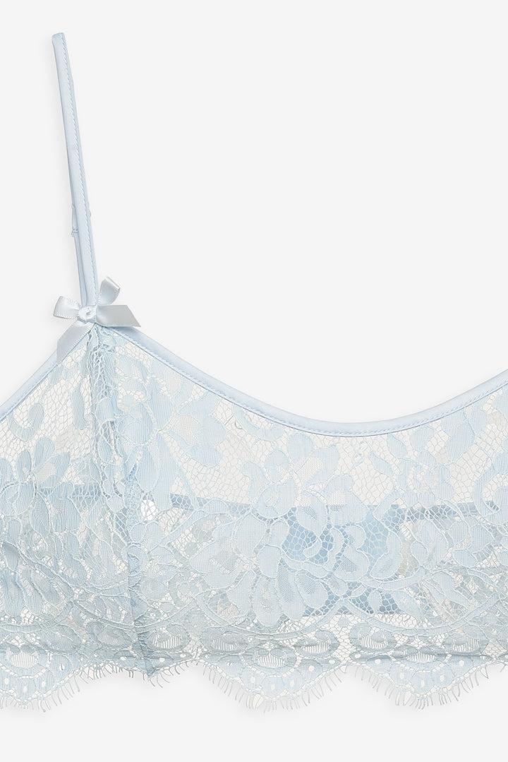 Zeta Lace Bralette — Blue Product Image