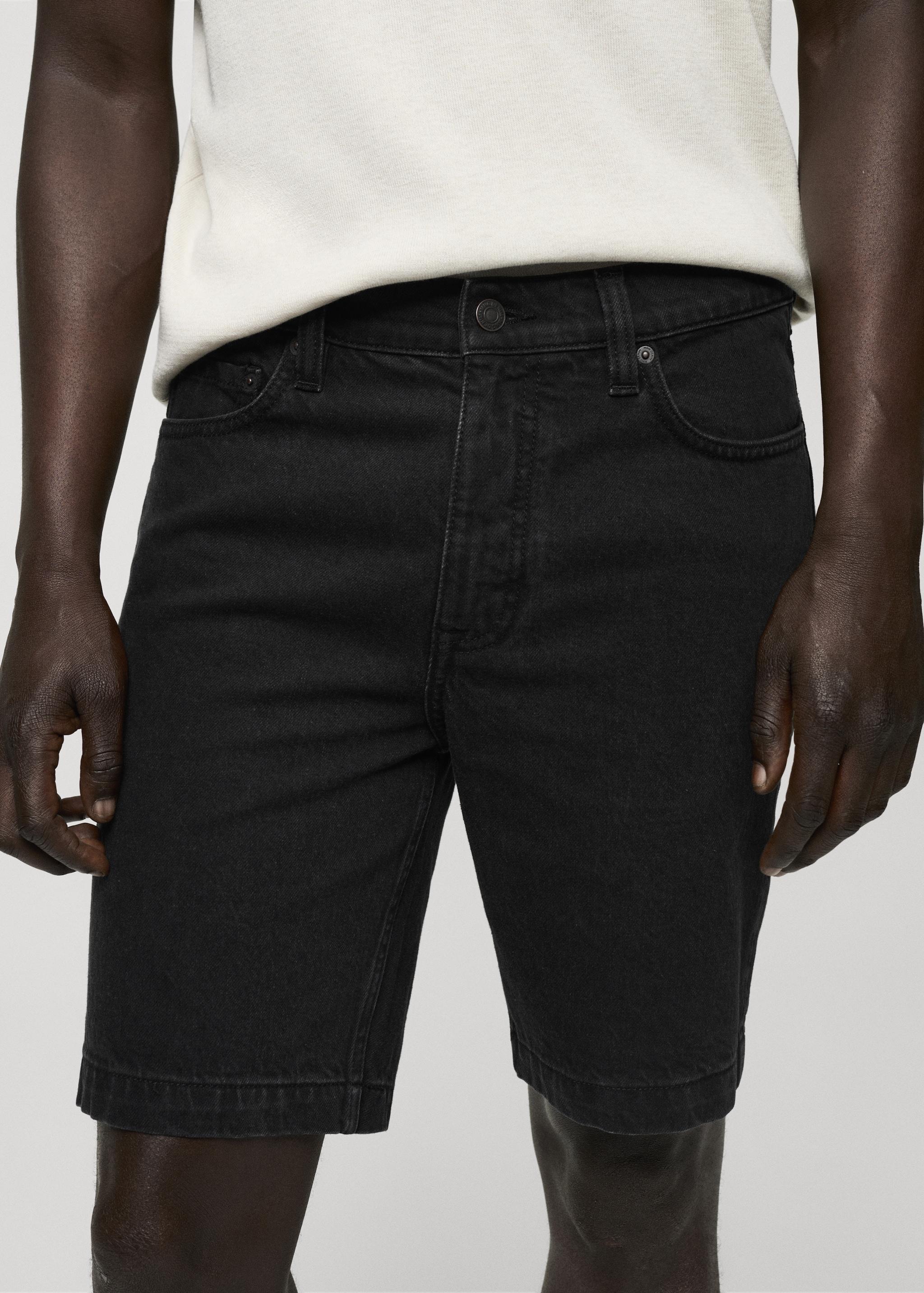 Mango Mens Denim Bermuda Shorts Product Image