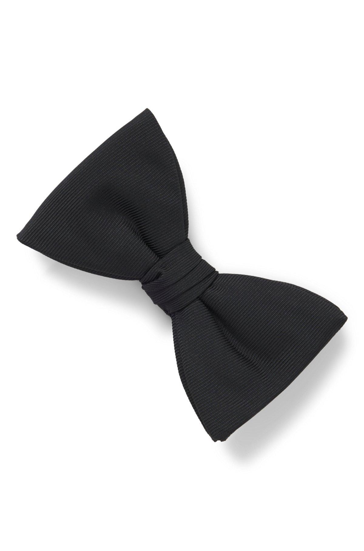 HUGO - Pre-tied bow tie in a silk blend - Black Product Image