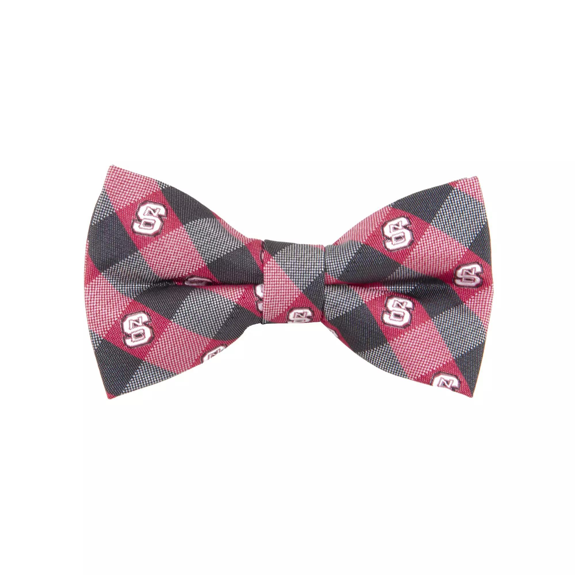 Adult NCAA Check Woven Bow Tie, North Carolina State Product Image