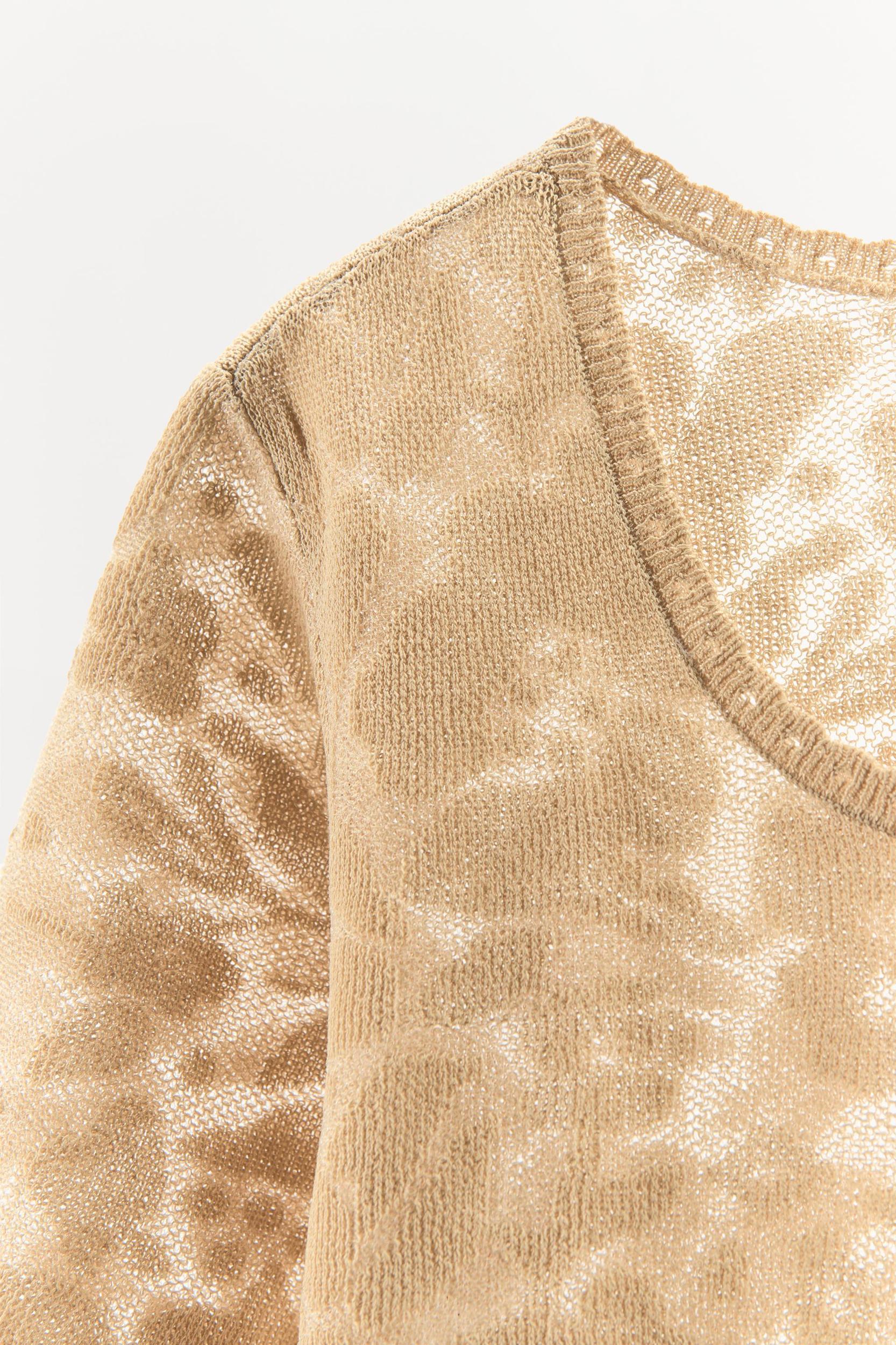 JACQUARD KNIT T-SHIRT Product Image